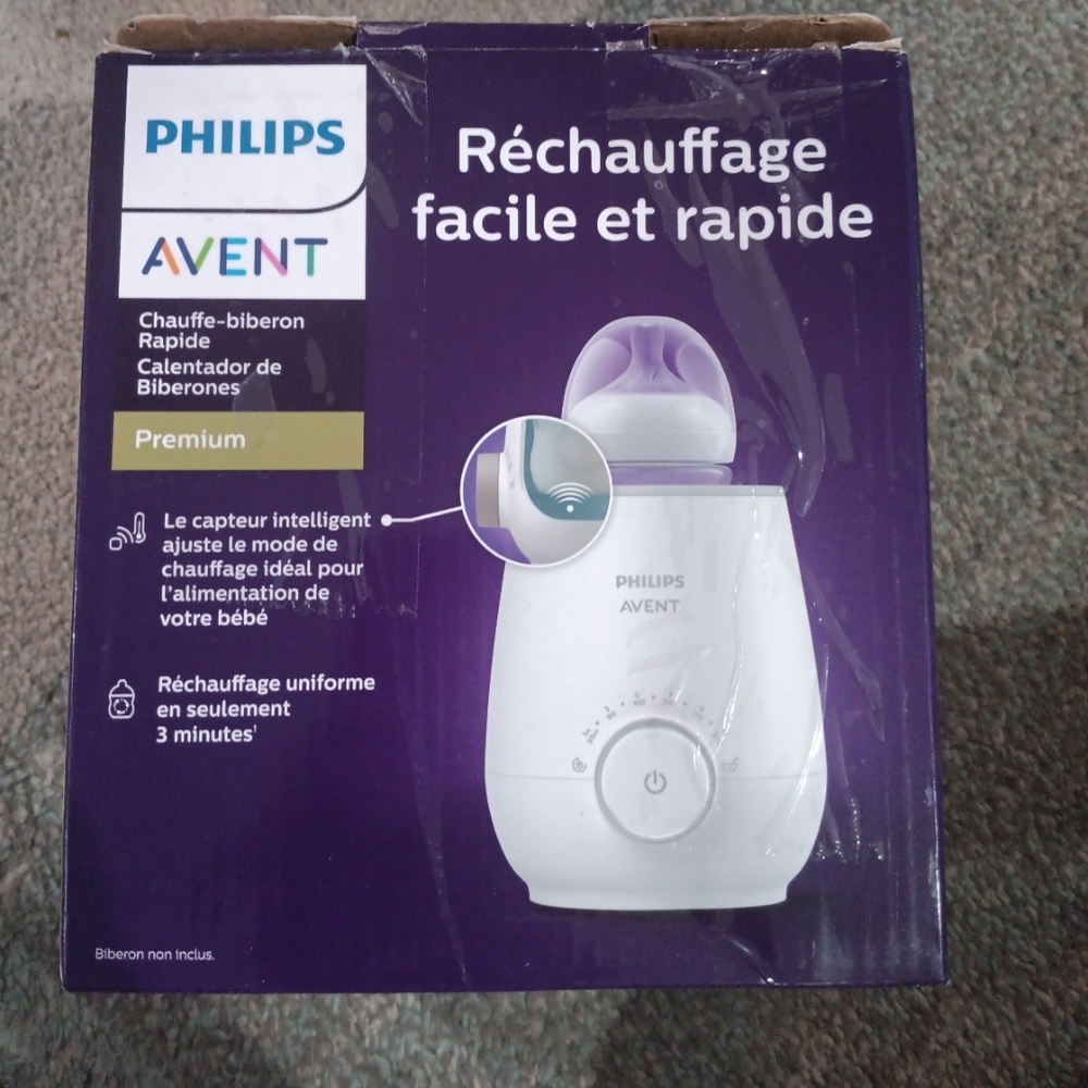 Philips Avent Premium Bottle Heater in White and Purple